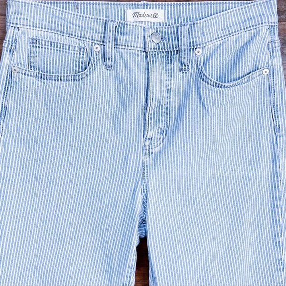 NWOT Size 29 High-Rise Skinny Crop Jeans in Piper Stripe. Sold out online! - Picture 1 of 5